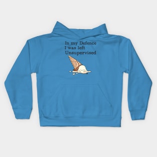 Left Unsupervised Kids Hoodie